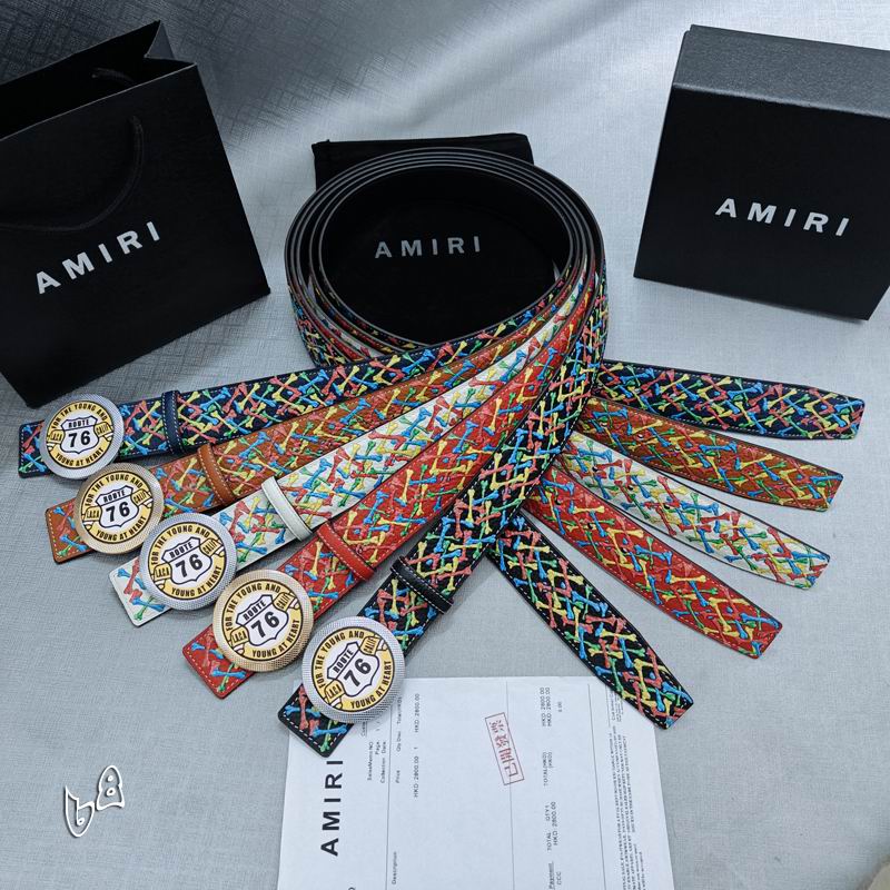 Amiri belt 38mmX90-125cm lb79